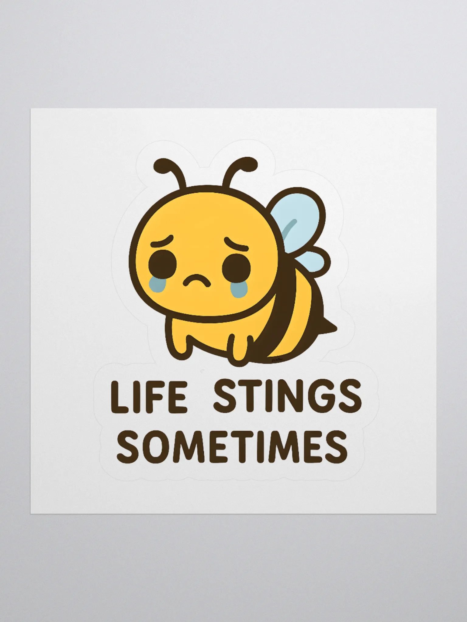 Life Stings Kawaii Bee Sticker product image (1)