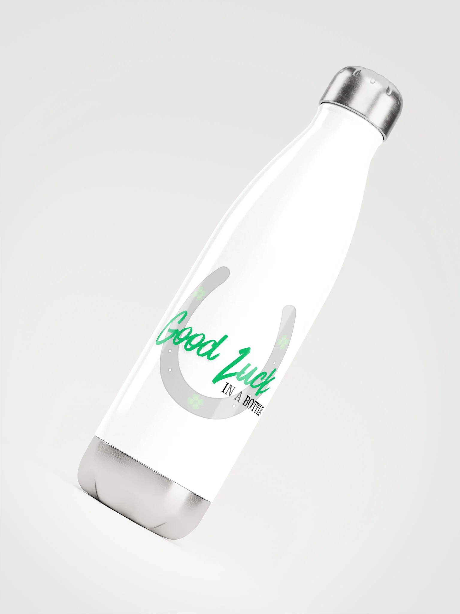 The "Good Luck in a Bottle" Stainless Steel Water Bottle product image (4)