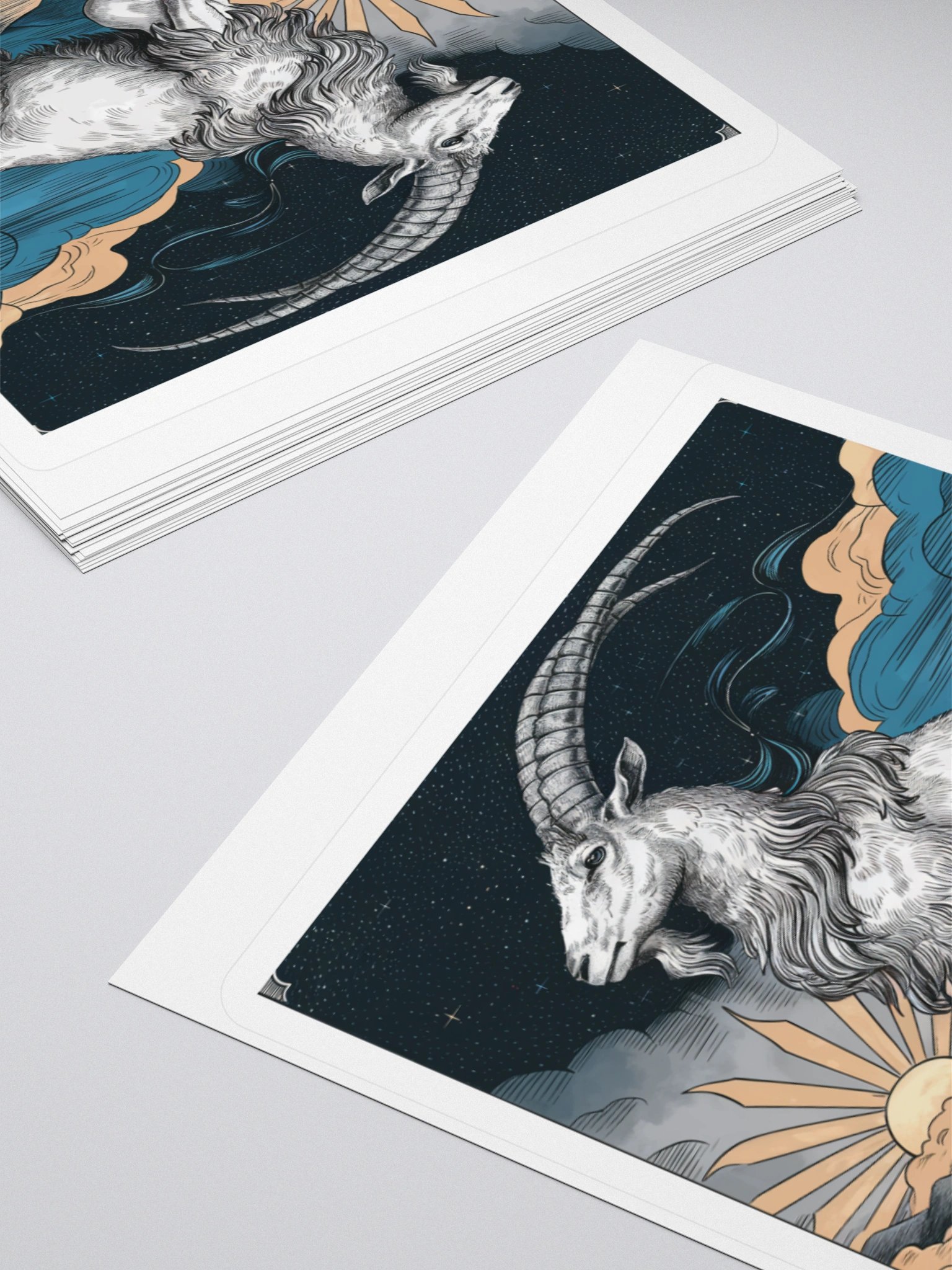 Capricorn: Celestial Goat Vinyl Sticker product image (12)