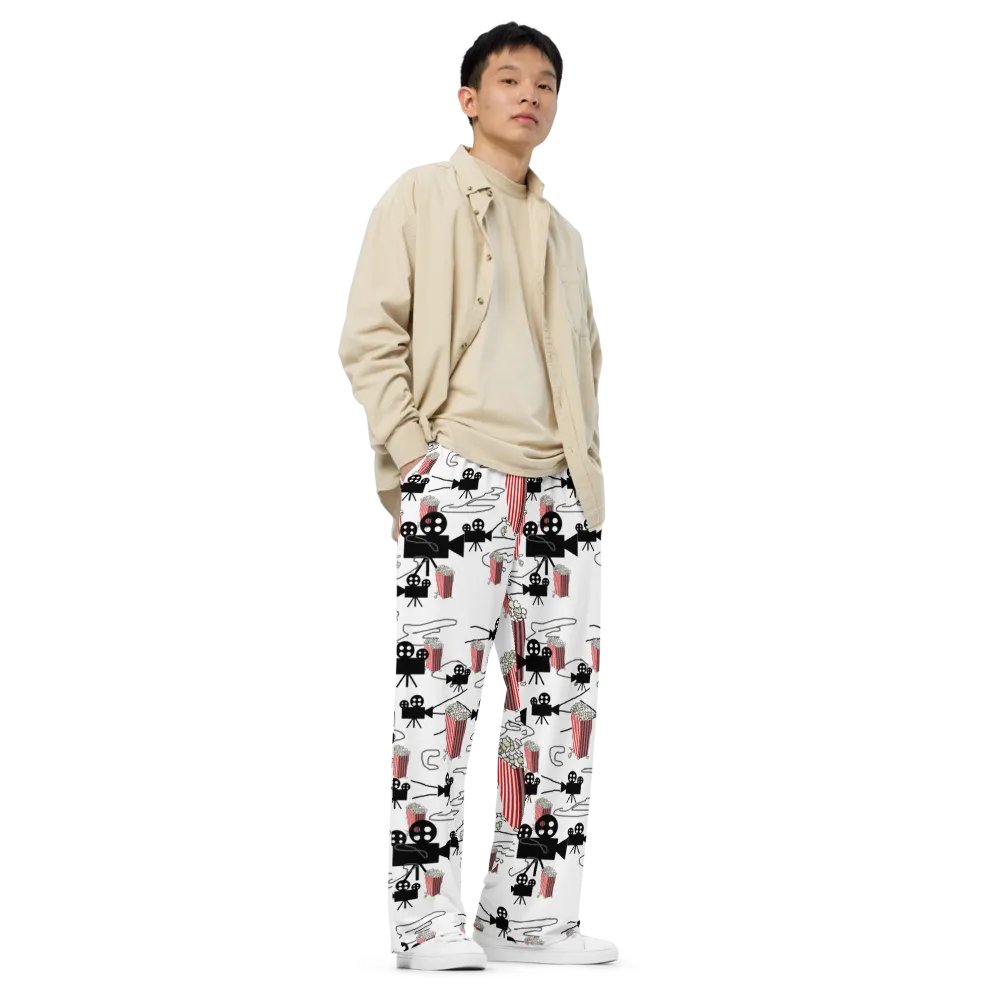 Movie Reels and Popcorn Wideleg Pants product image (4)