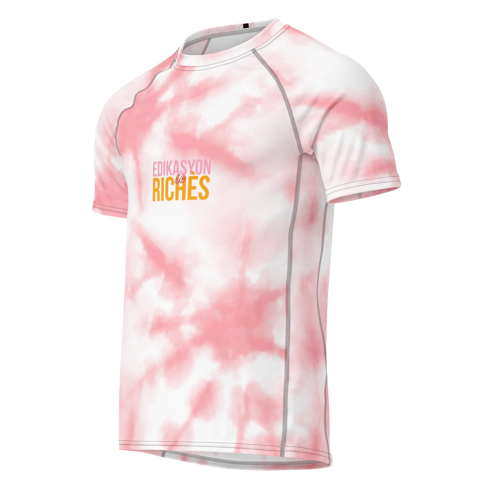 Edikasyon se Richès Men’s Recycled Rash Guard – Protect Your Skin. Represent Your Roots. product image (1)