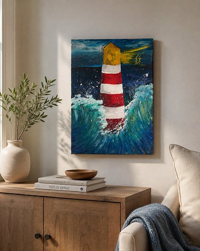 🌊 BEACON IN THE STORM

Wild waves. Dark skies. A flash of lightning.
And a lighthouse that keeps shining. ✨

A little reminde...