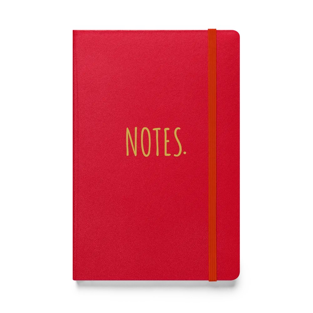 “Notes” Hardcover Notebook – Minimalist Lined Journal product image (1)