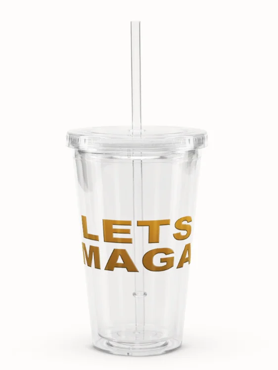 Golden Let's MAGA Tumbler product image (1)