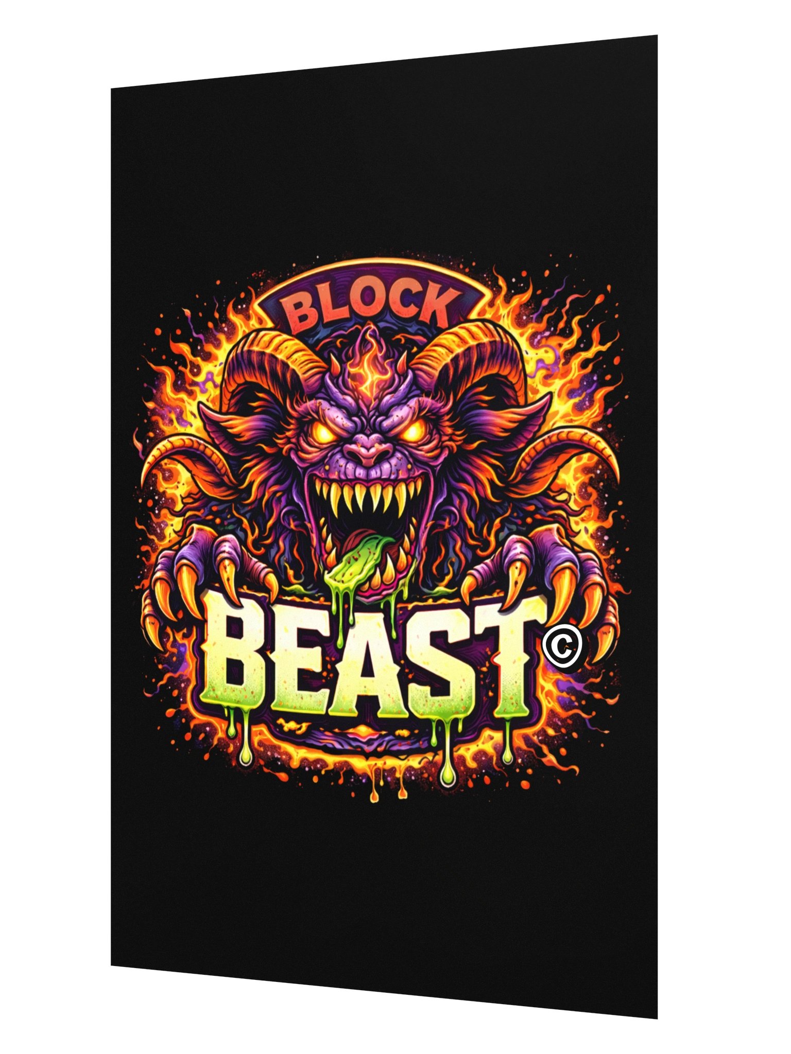 BLOCK BEAST — Neon Fury Poster product image (2)