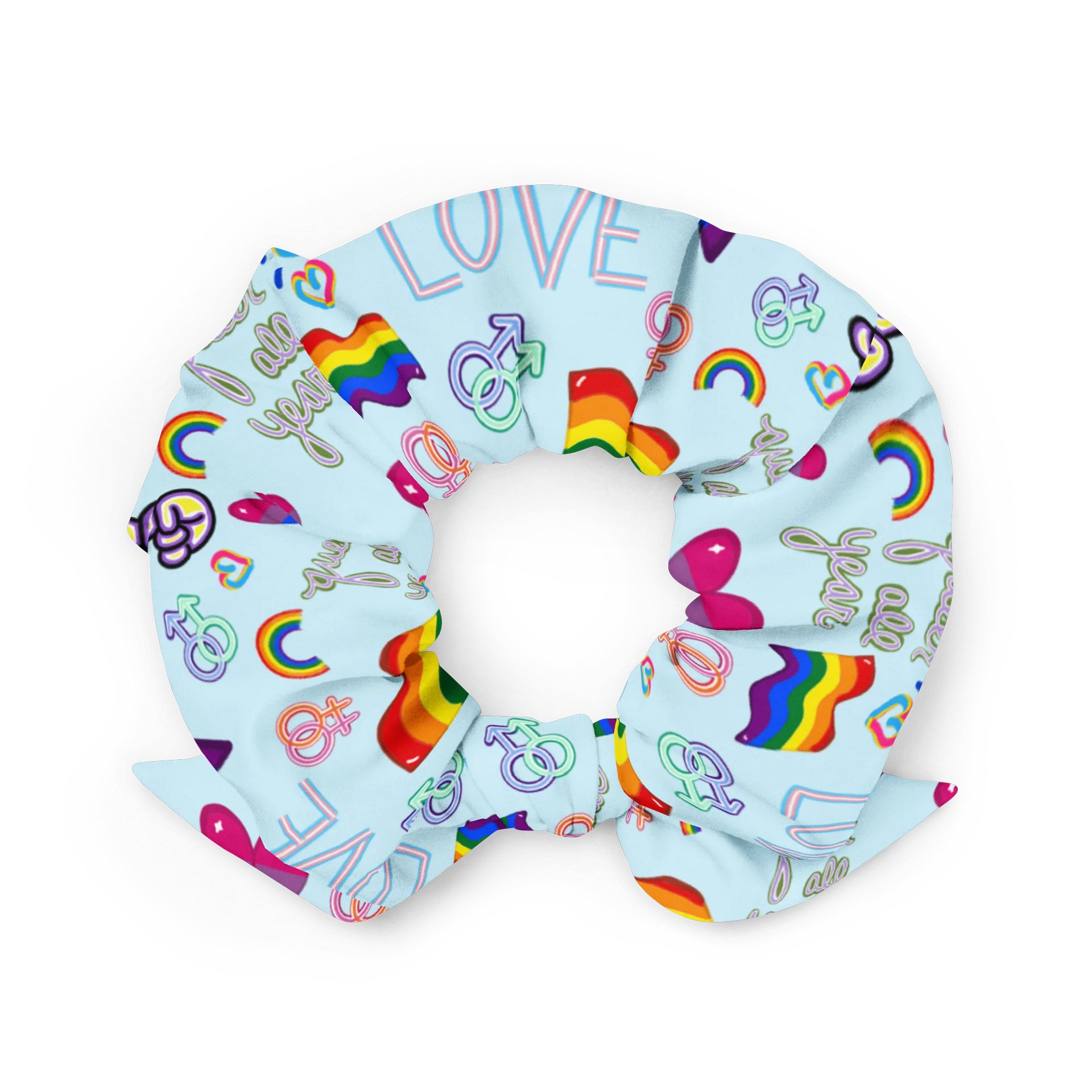 Celebrate Pride Pattern Scrunchie product image (3)