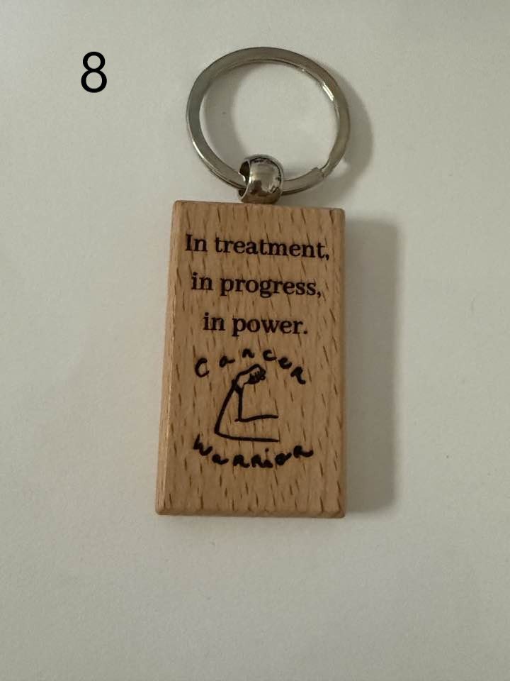 Wooden Engraved Illness Awareness Keychains | Chronic Pain, Cancer, & More (1) product image (8)
