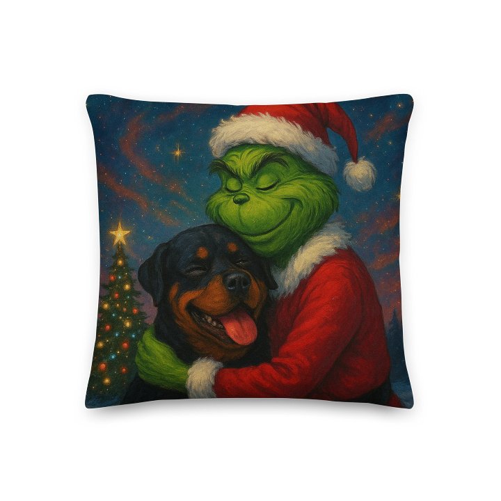 Rottweiler & Grinch Pillow product image (1)