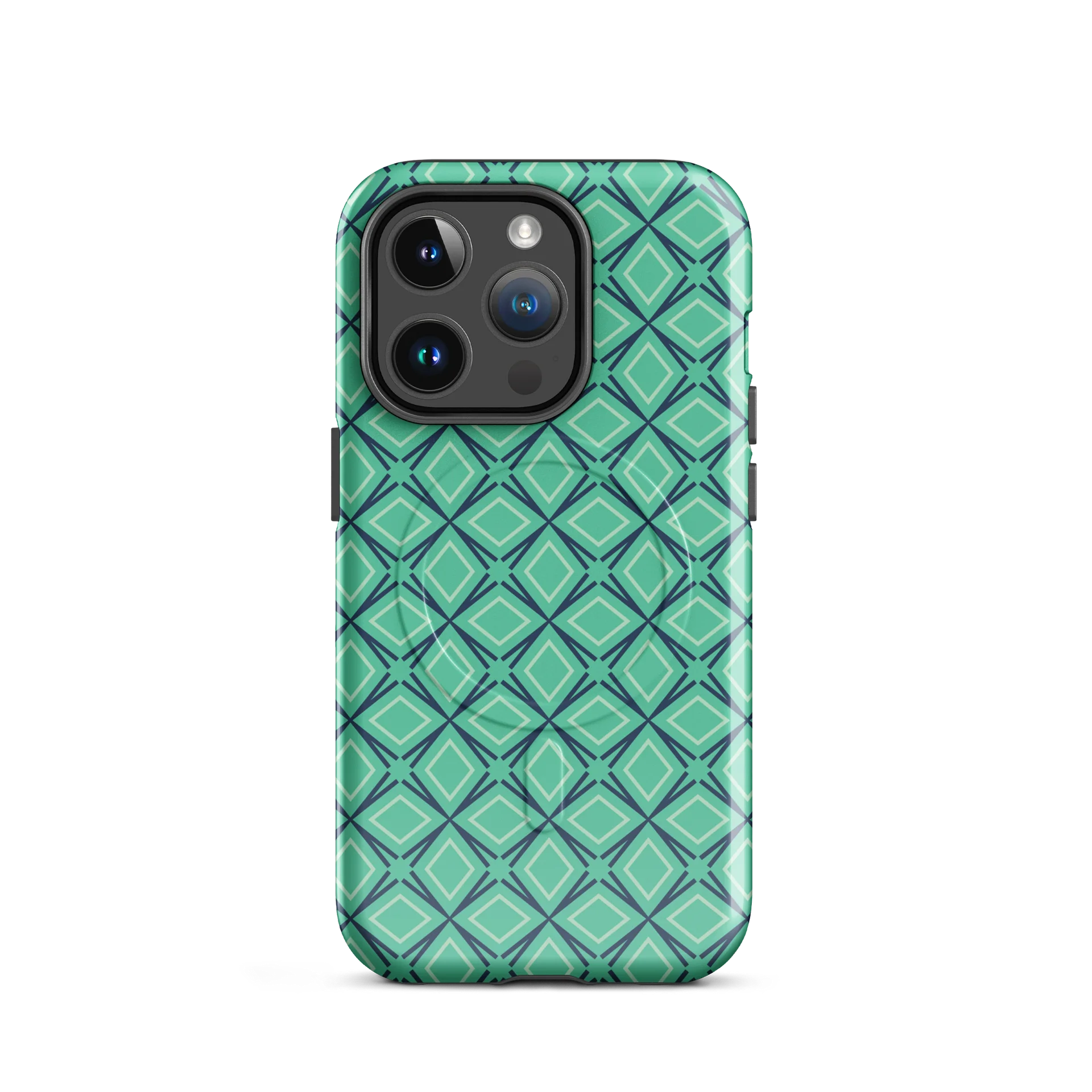 Geometric Illusion iPhone 17 Tough MagSafe Case - Shockproof Dual-Layer Geometric Protective Cover product image (2)