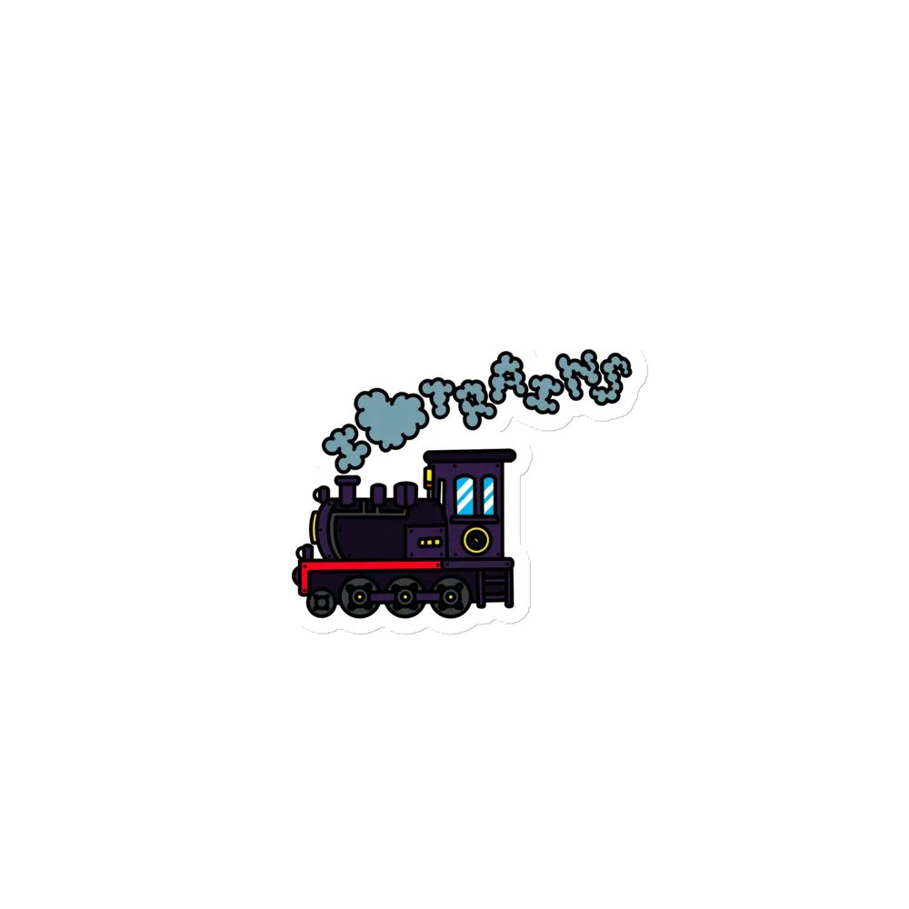 I ❤️ Trains Magnet product image (1)