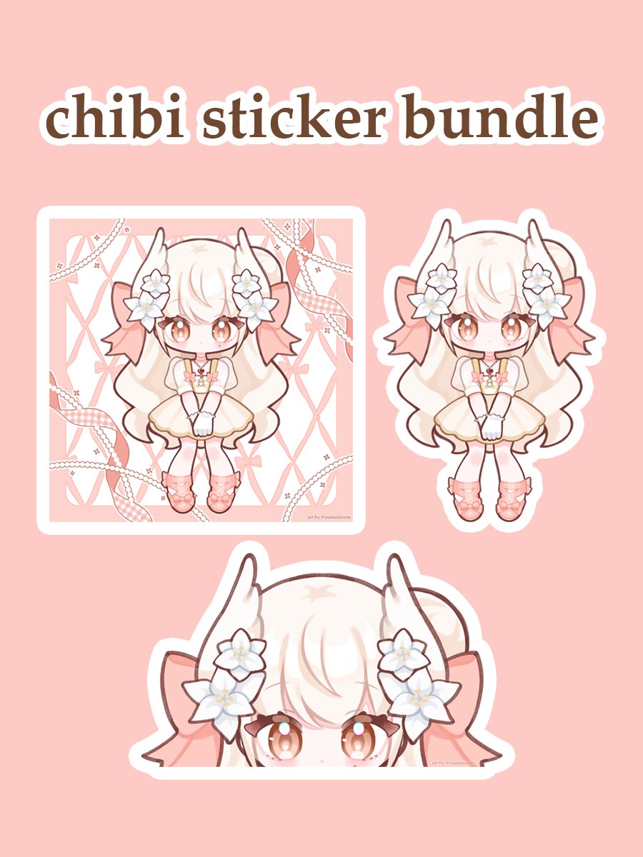 Chibi sticker bundle product image (1)