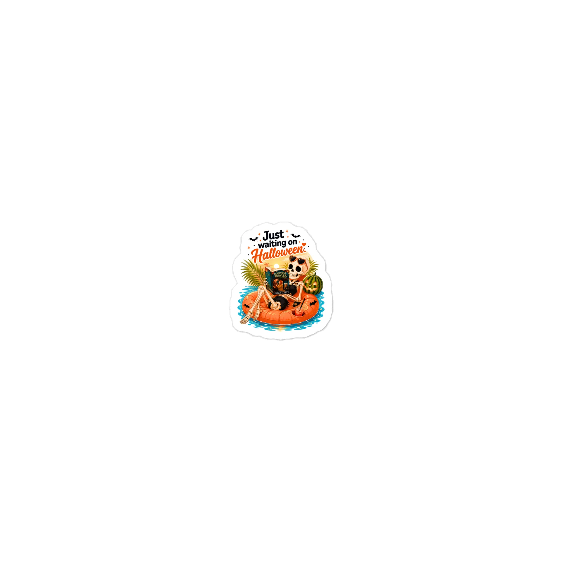 Just Waiting on Halloween Skeleton Sticker product image (1)