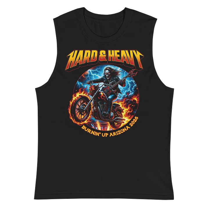 Flaming Skully Rider Muscle Tank product image (2)