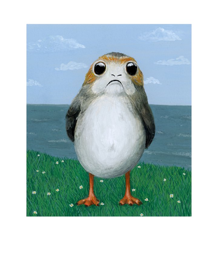 Porg - giclée print product image (1)