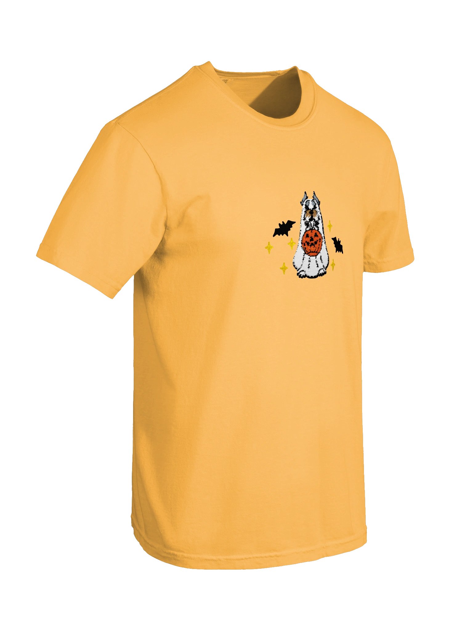 Halloween Miniature Schnauzer(Salt & Pepper, Cropped Ears) Embroidered T-Shirt product image (38)