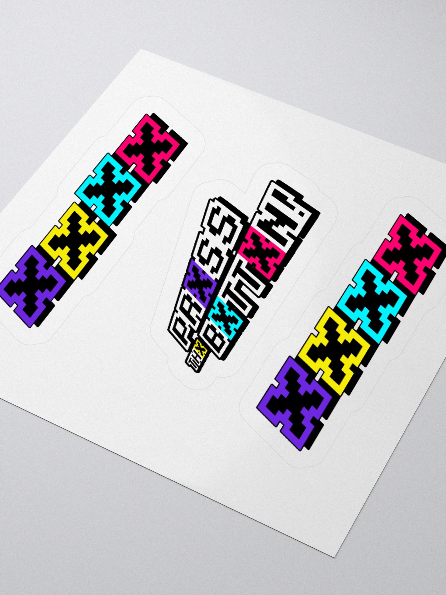 Prxss Thx Bxttxn! Sticker Set product image (9)
