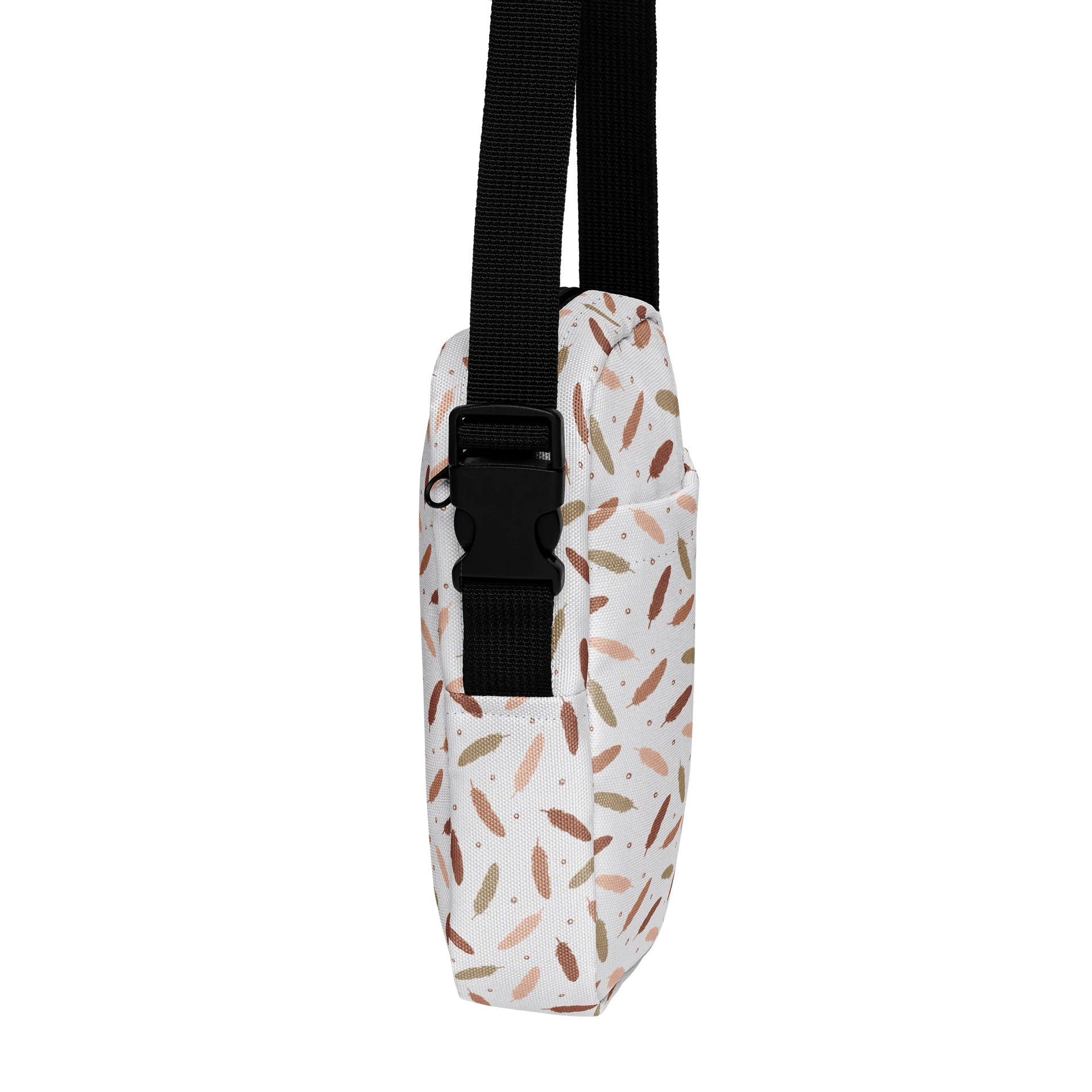 Mocha Mousse Feathers Crossbody Bag product image (4)