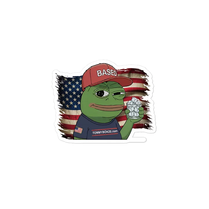 Pretty Based Frog Die-Cut Sticker product image (1)