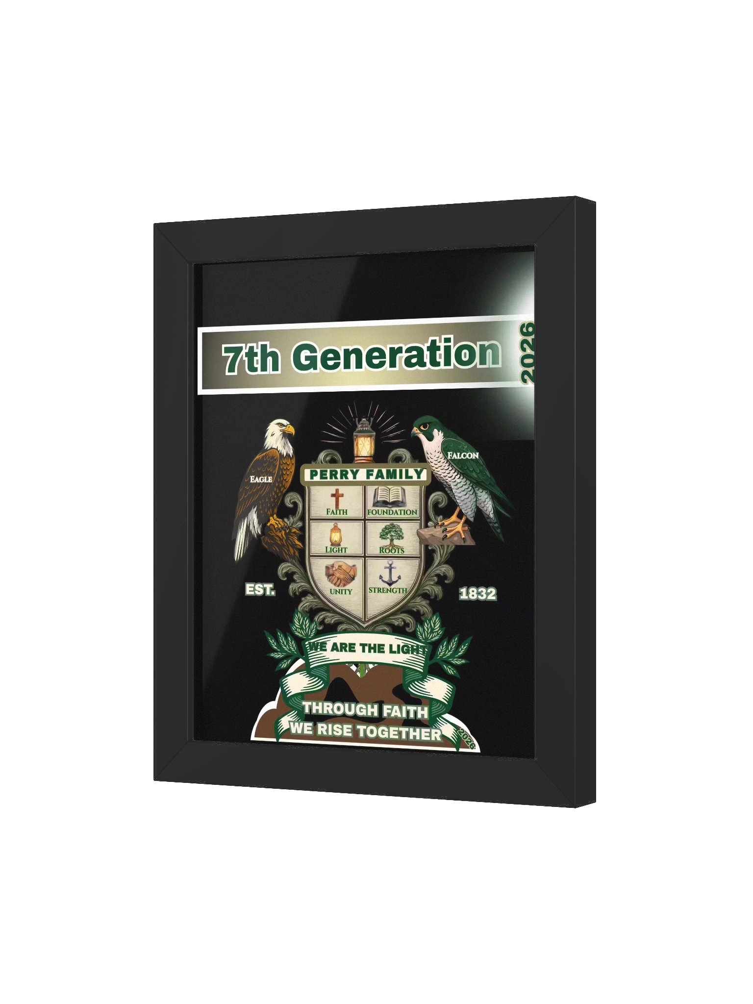 7th Generation Perry Family Reunion 2026 Framed Poster – 8" x 10" Legacy Edition product image (3)