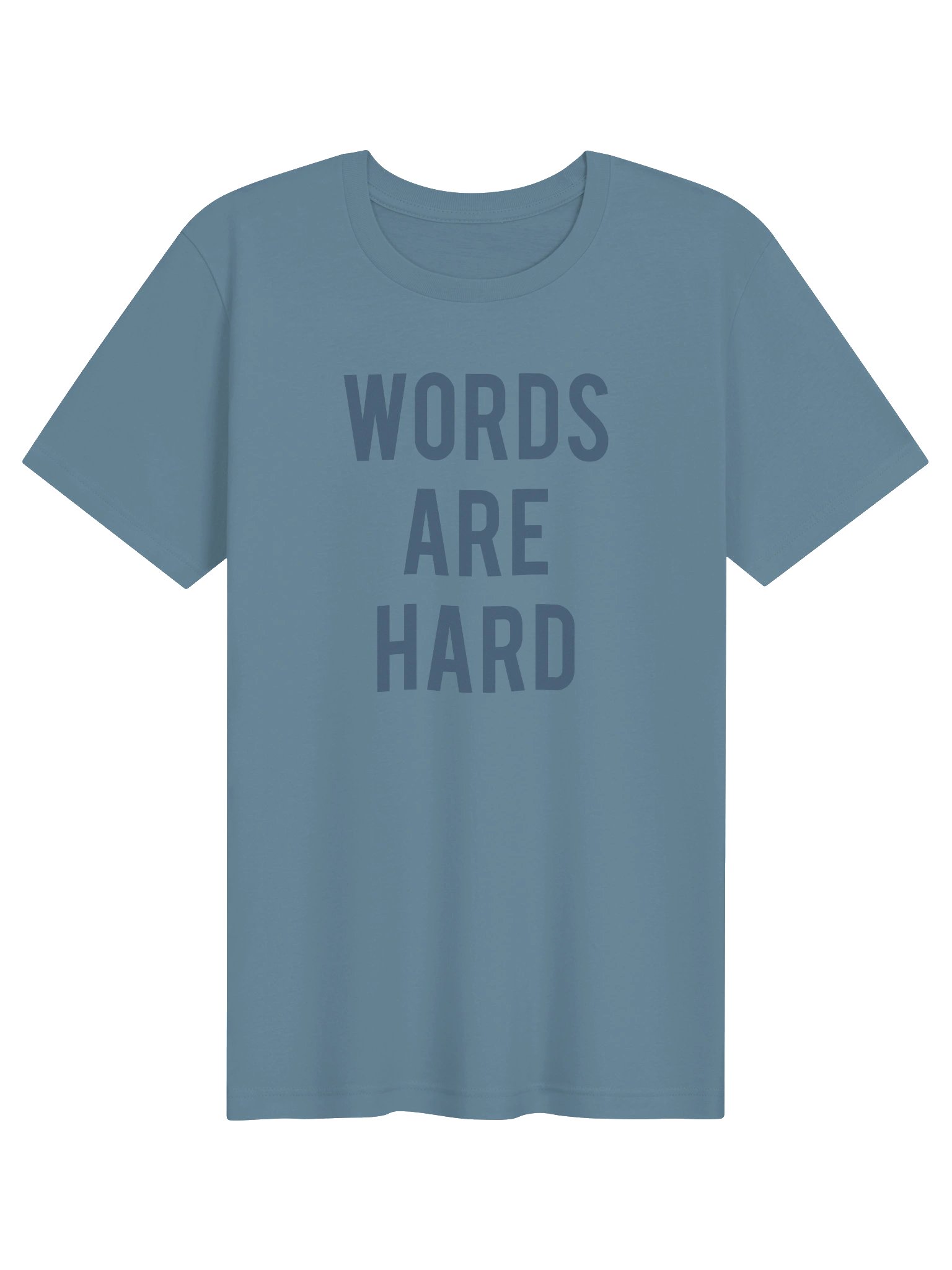 Words Are Hard - Steel Blue product image (1)