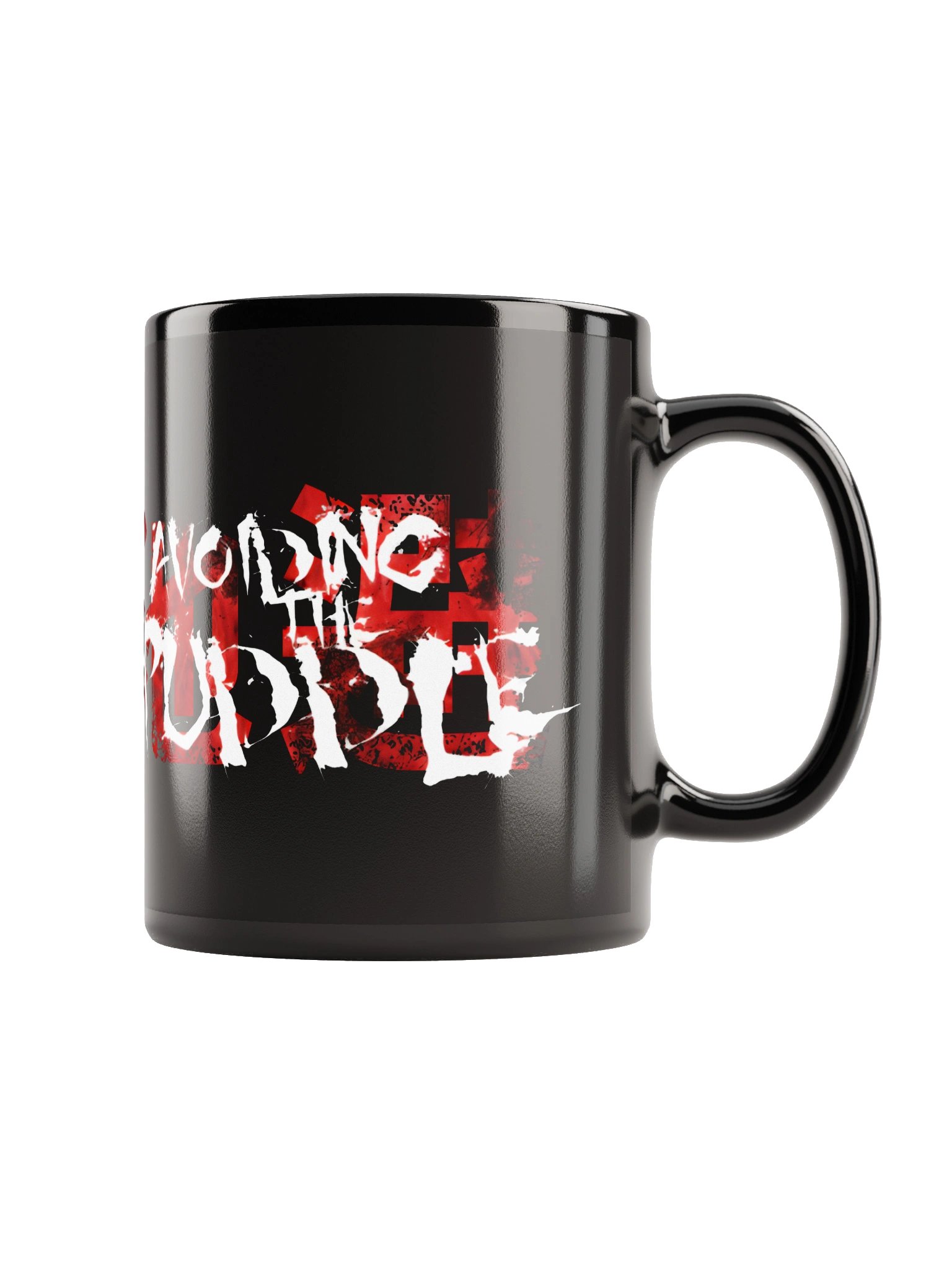 Avoiding The Puddle Logo Black Mug product image (3)