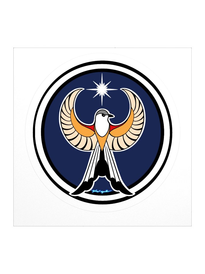 Scissor-tailed Flycatcher- Resistance. OK. (sticker) product image (1)