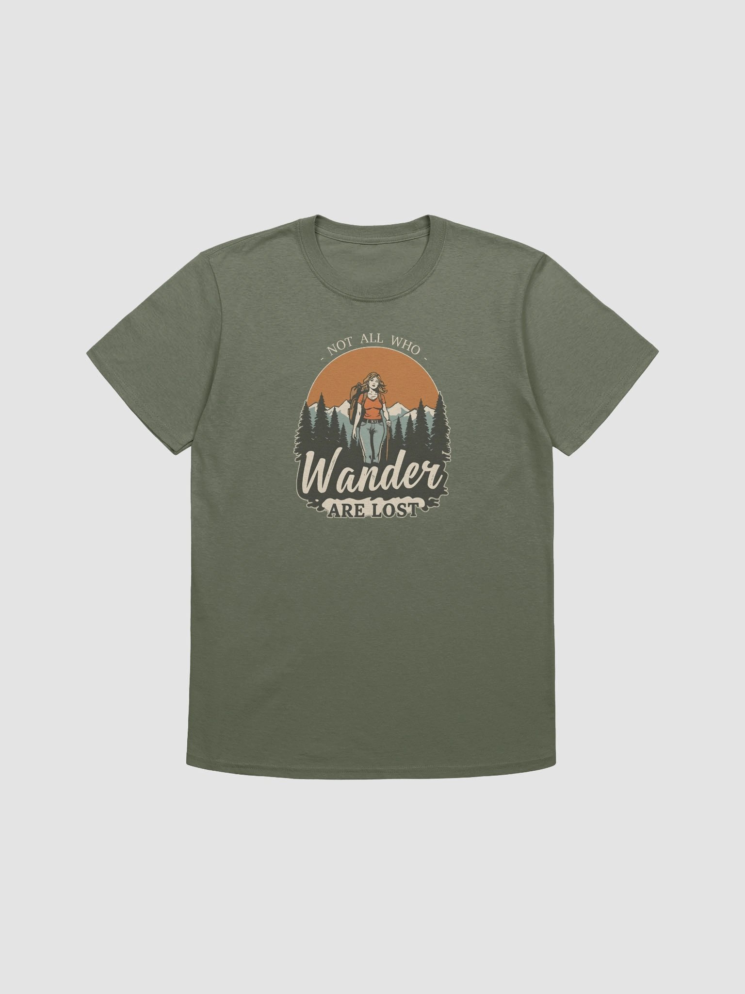 Not All Who Wander Are Lost Hiking and Adventure T-Shirt product image (3)