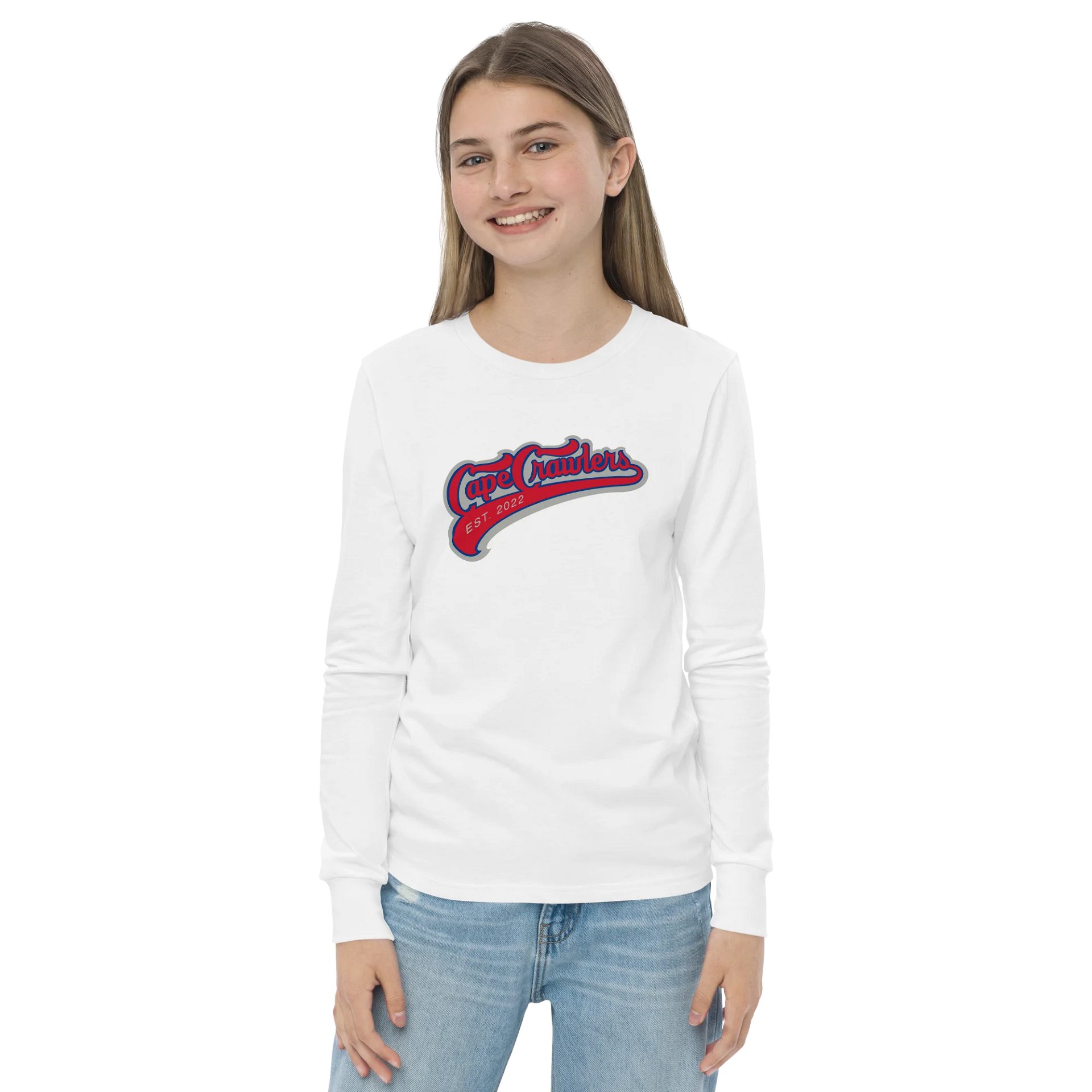 Varsity Logo (Red) Long Sleeve Youth Shirt product image (20)