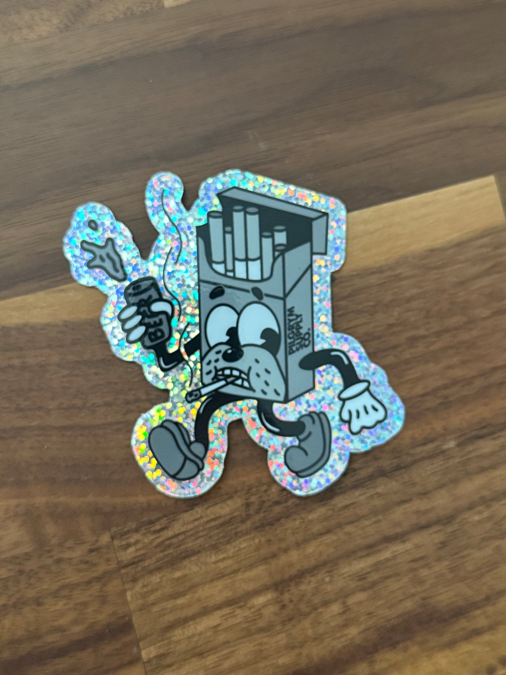 Smokestack Jack Holographic Glitter Sticker product image (2)