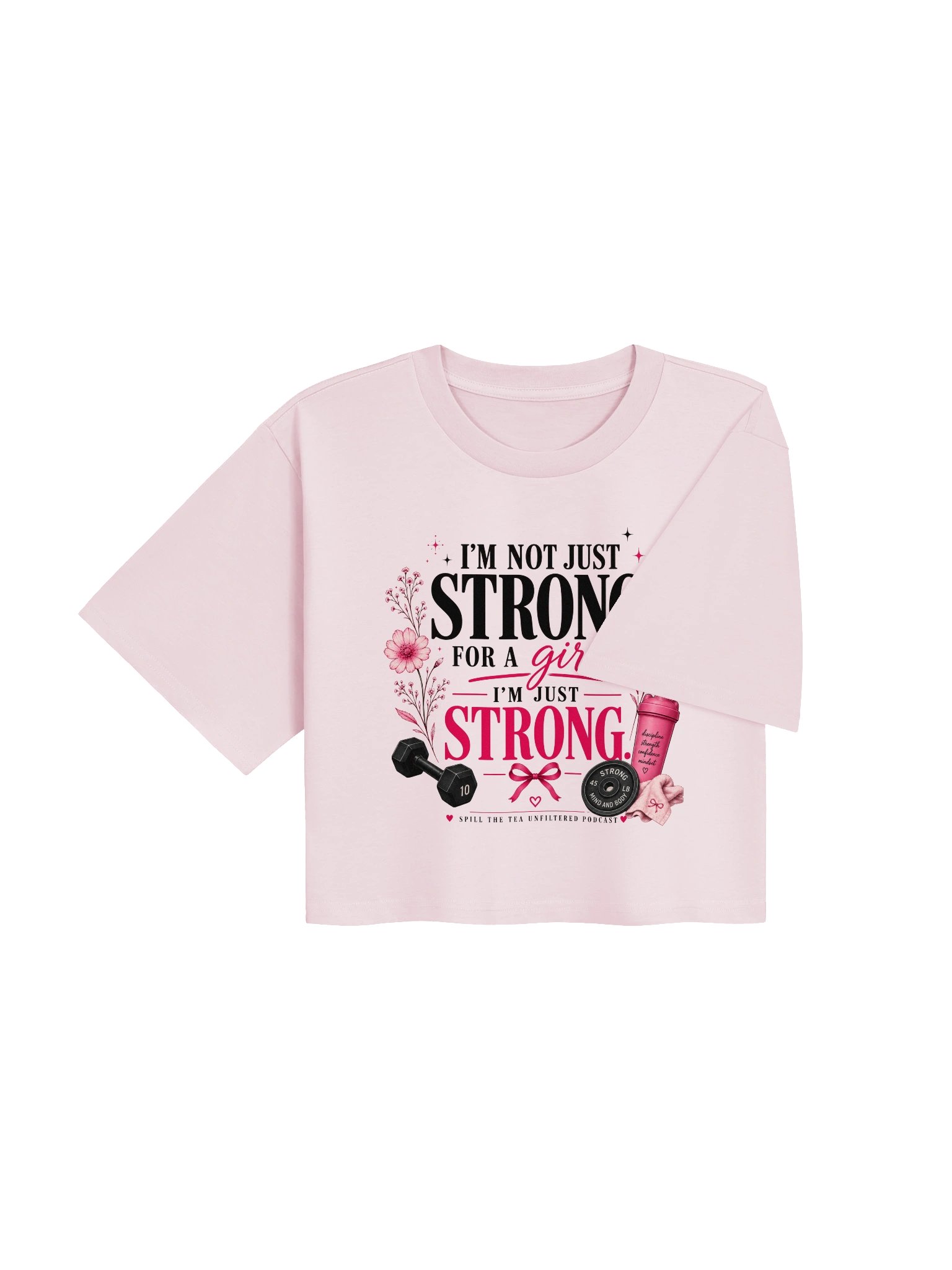 Strong for No One, Just Strong Crop Tee product image (11)
