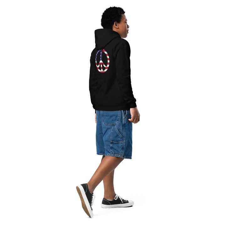 Gildan Youth Hoodie-Peace product image (2)