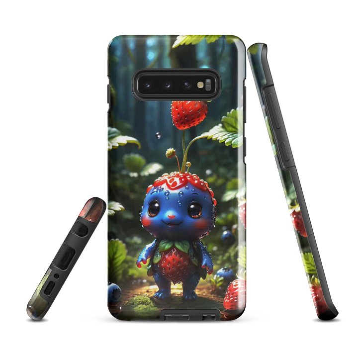 Berry Buddy Samsung Tough Case – Adorable Strawberry Creature Design product image (3)