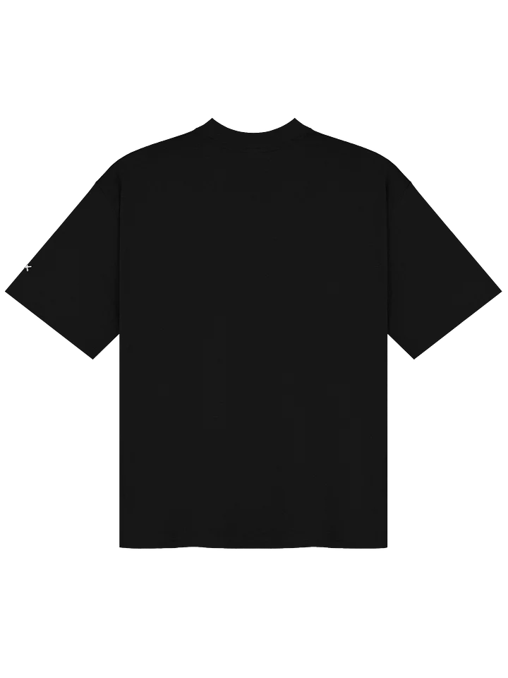 FMB ∣ JETLAG DINO Left Chest Embroidered Oversized Tee Black product image (2)