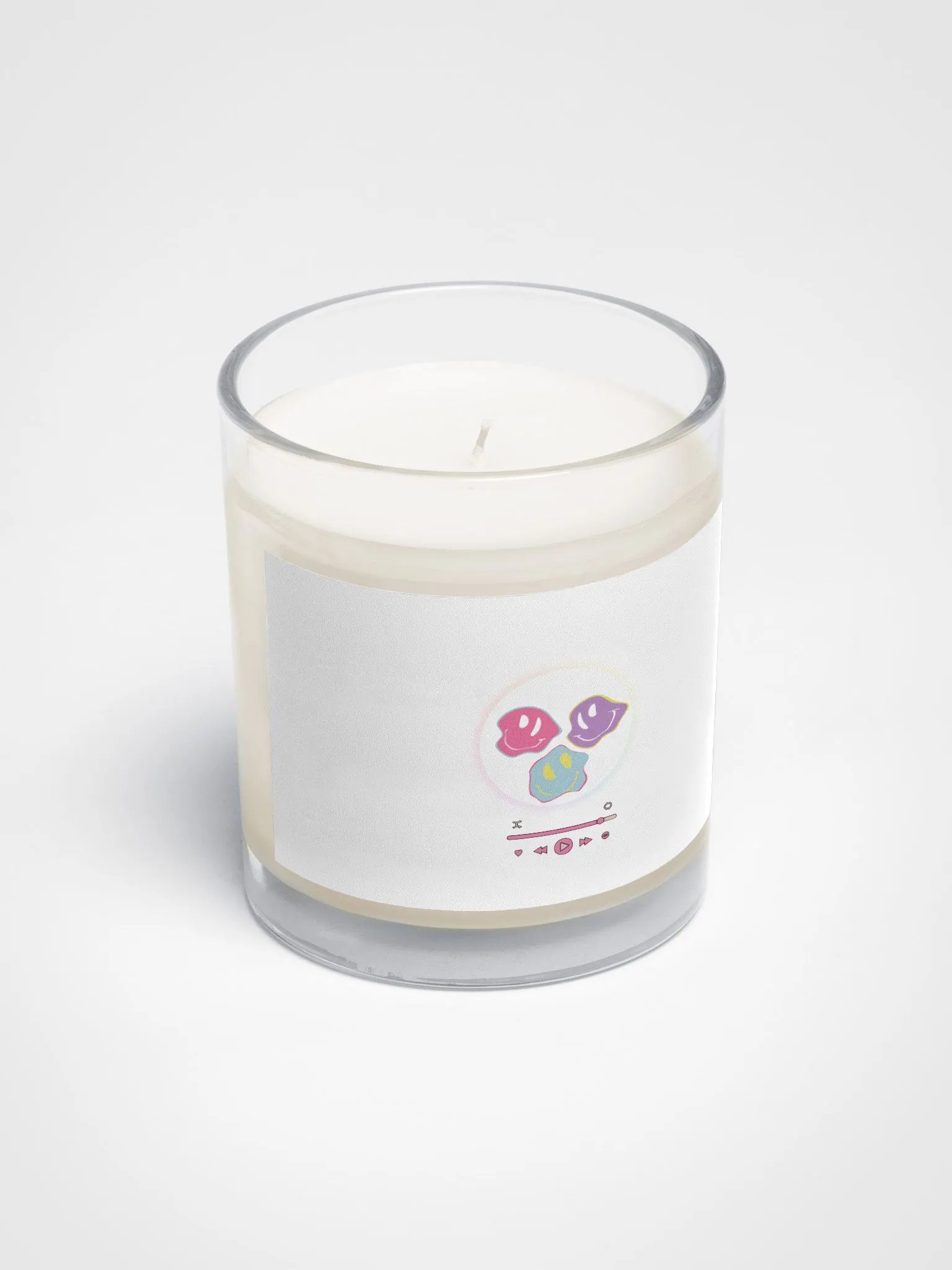 Sensory Serenity: Pastel Smiley Soy Candle product image (2)