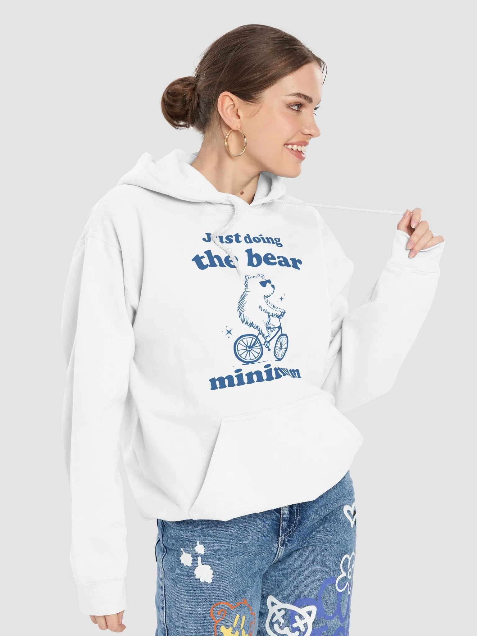 Just doing the bear minimum Hoodie product image (7)