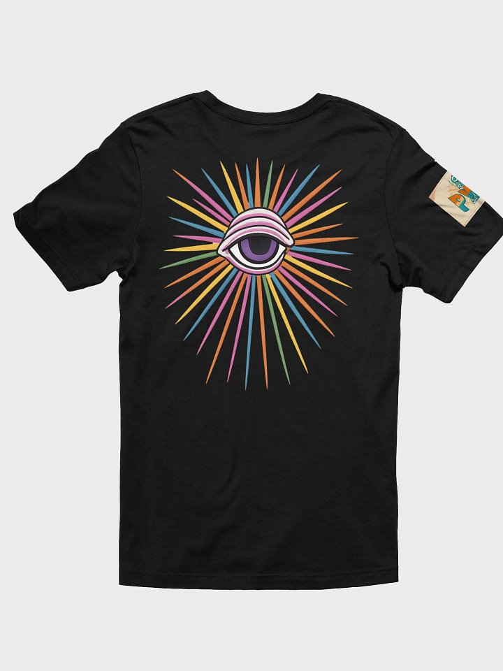Woman's PWR Radiating Eye Black T-Shirt product image (2)