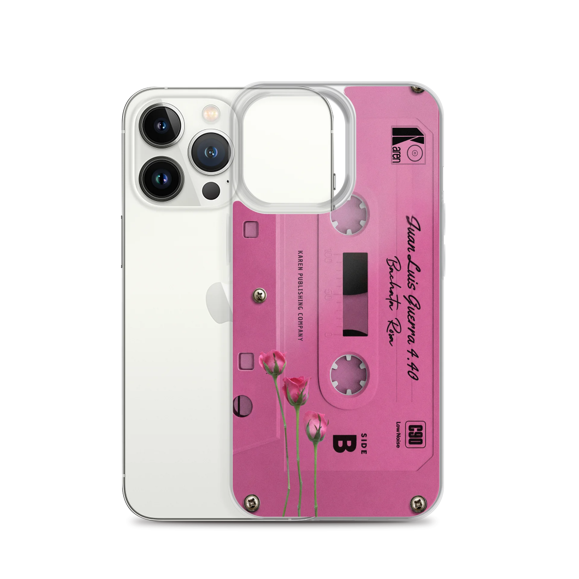 iPhone Case Cassette Bachata Rosa + Digital Album product image (2)