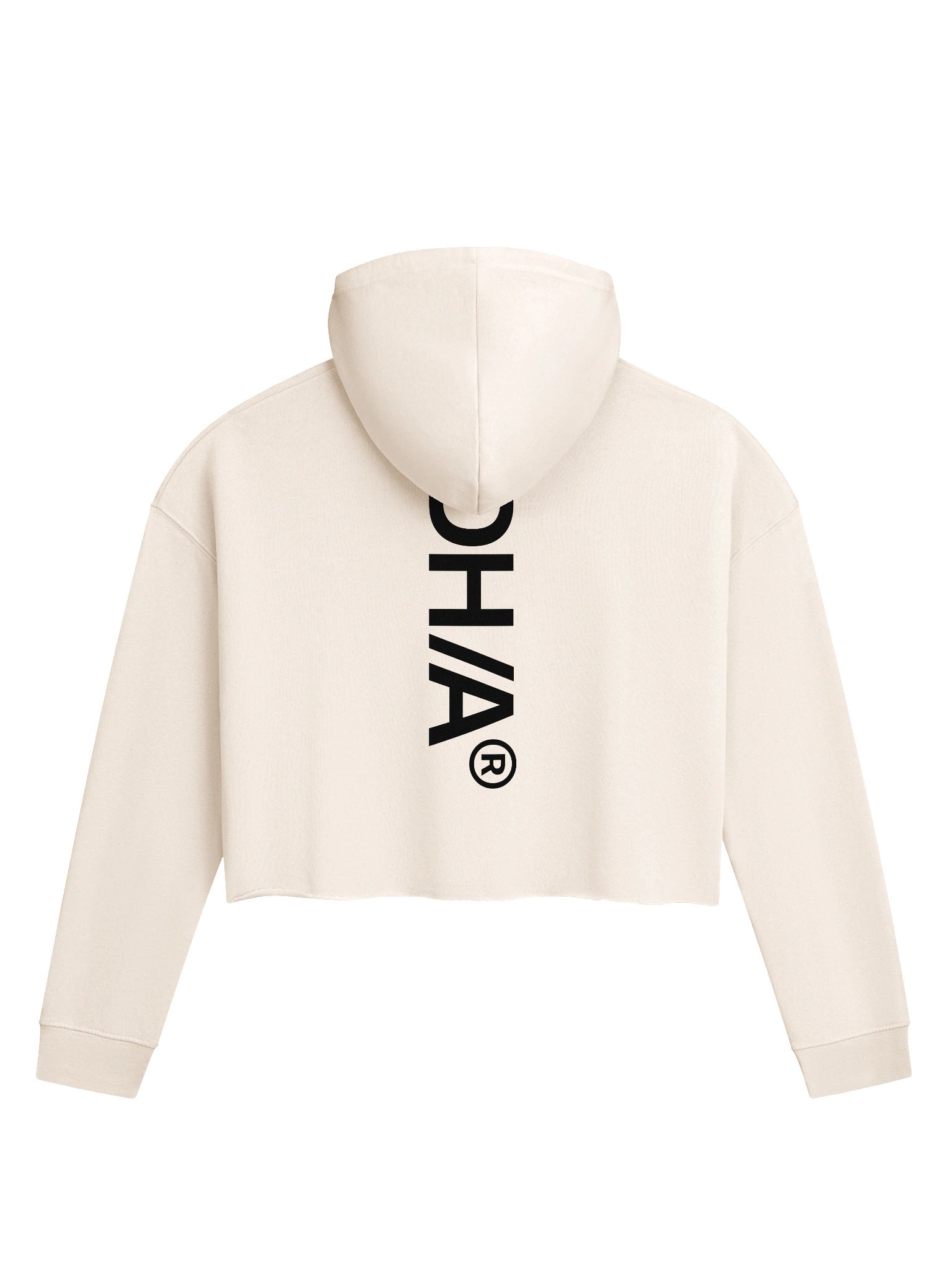 DigitlHaus Womens Cropped Hoodie - Cream product image (2)