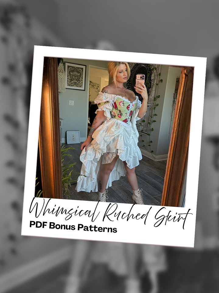 PDF Whimsical Skirt Belt Pattern & Bonus Skirt Pattern product image (1)
