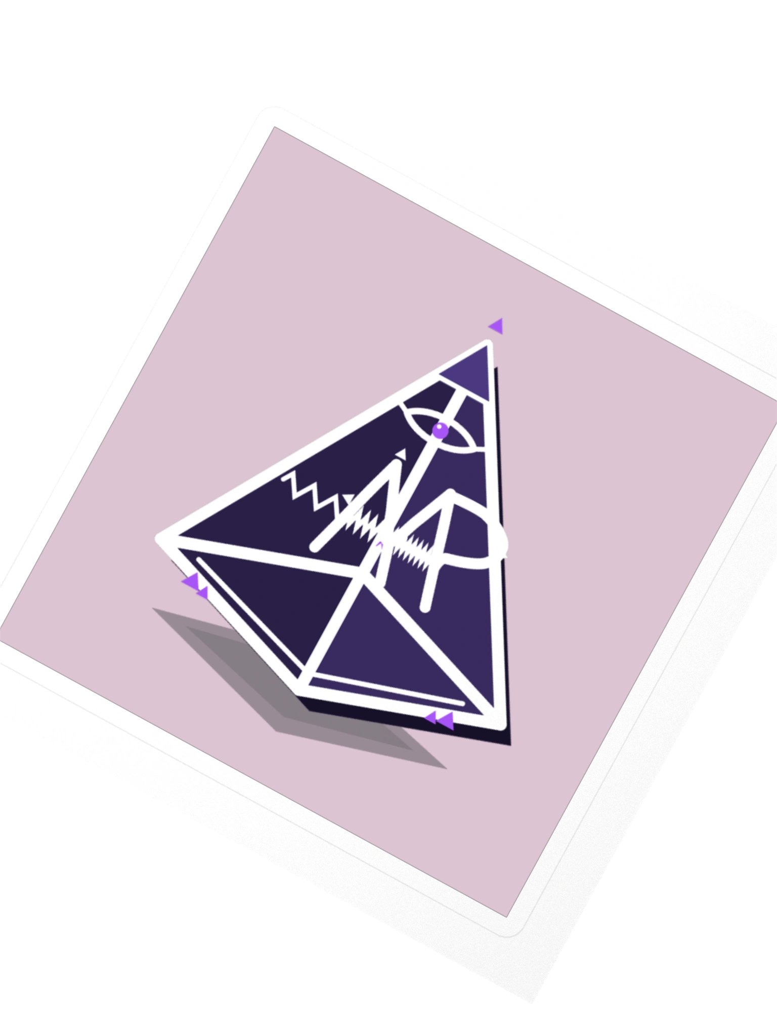 Mt. AMP Pyramid 3D — Block Sticker product image (2)
