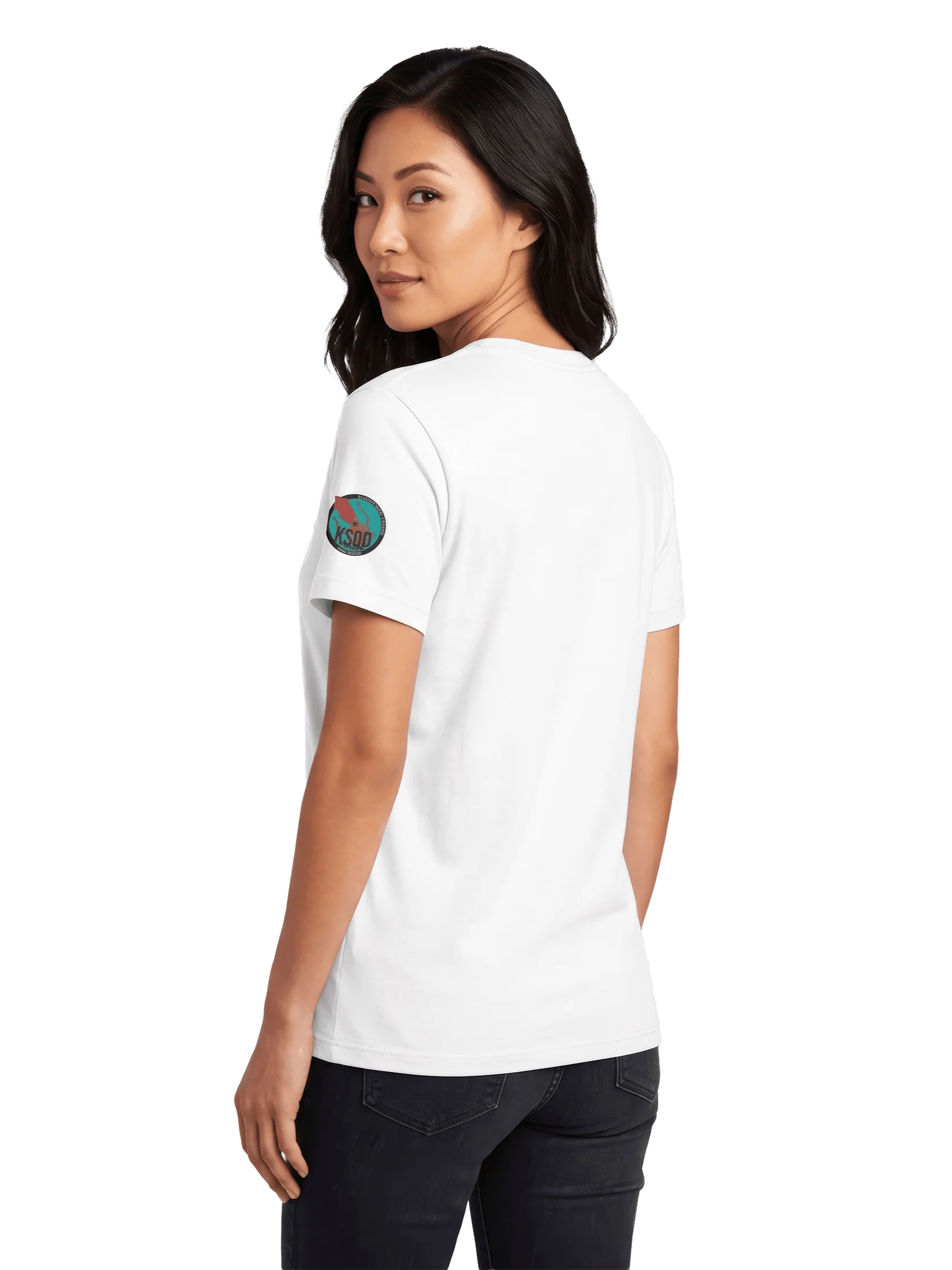 KSQD “Inkspot on the Dial” Women’s Tee (Red Squid) product image (2)