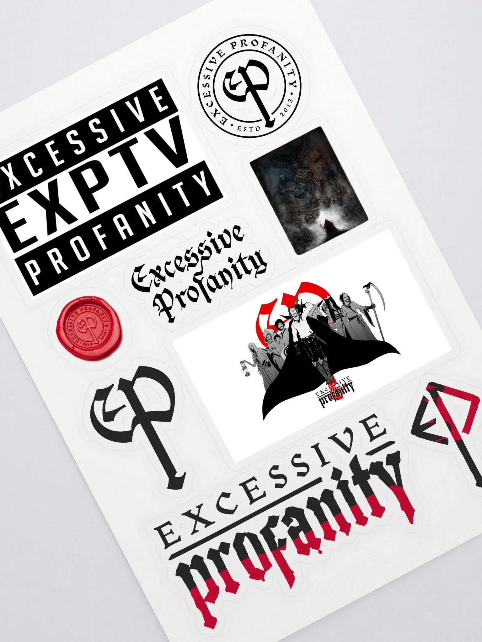 Excessive Profanity Sticker Collection (On White) product image (1)