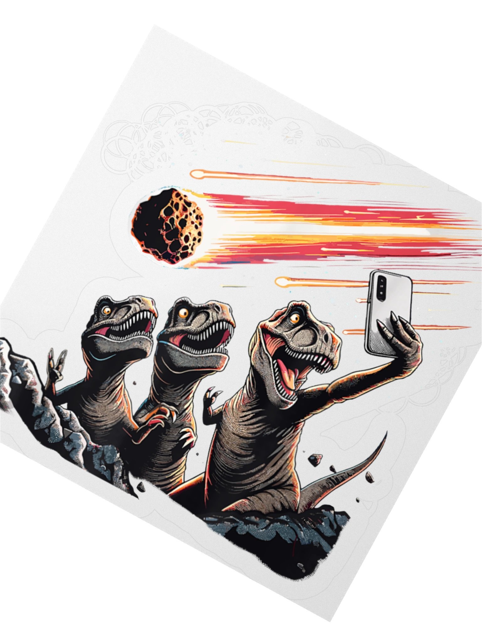 Dinosaur T-Rex Selfie Novelty Sticker product image (4)