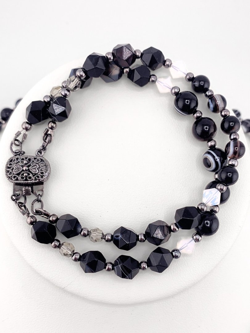 Sardonyx Two-Strand Pendant Necklace, Bracelet, and Earrings Set product image (3)