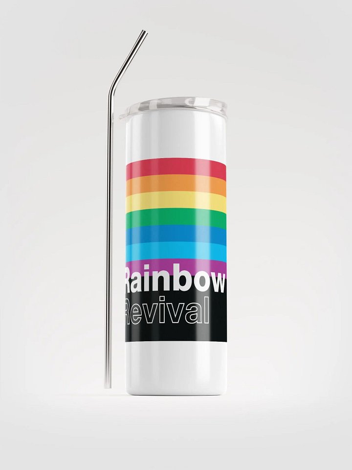 Rainbow Revival Tumbler Mug w/Straw product image (1)
