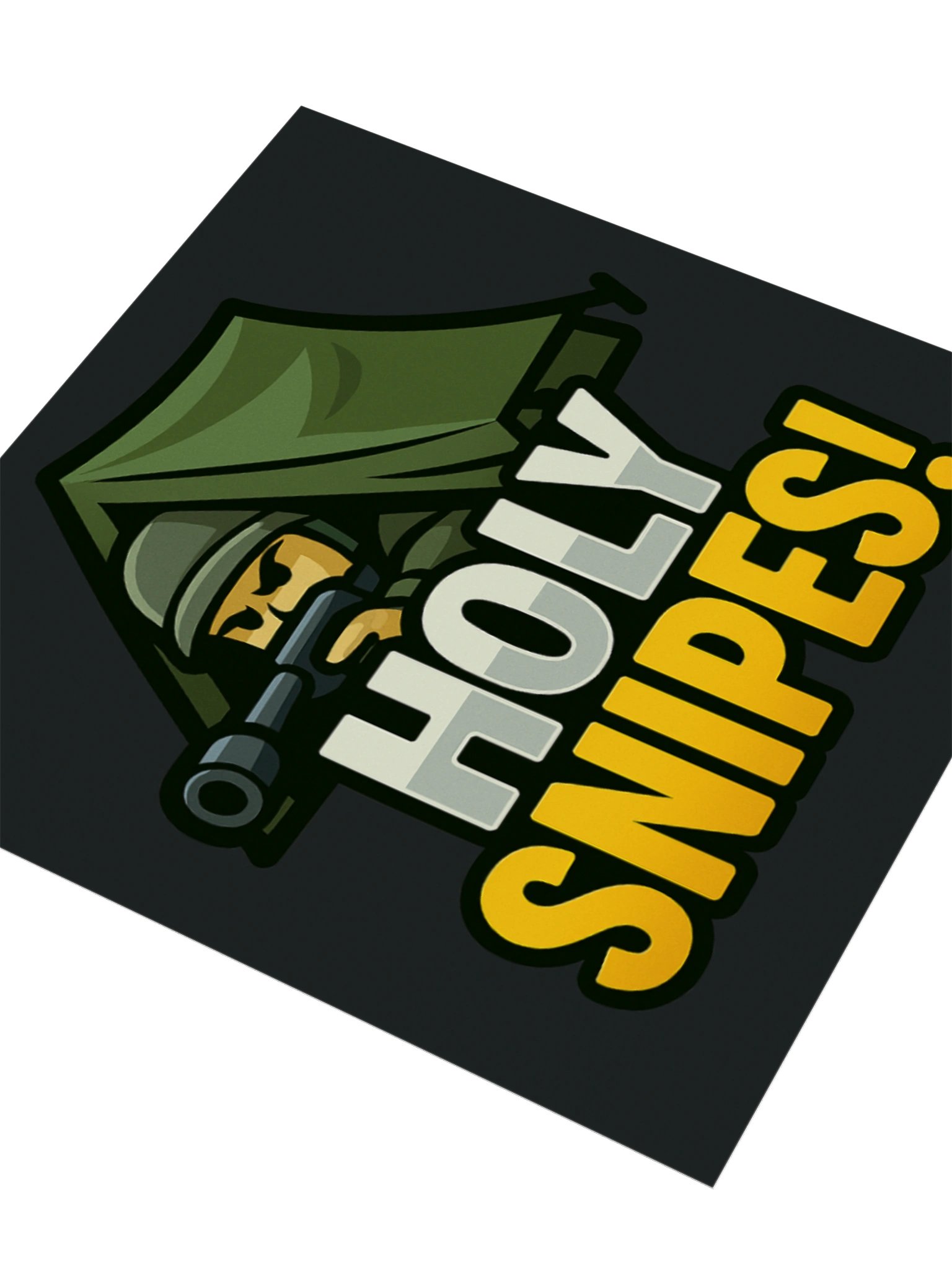HOLY SNIPES! Cartoon Sniper Kiss Cut Sticker product image (3)