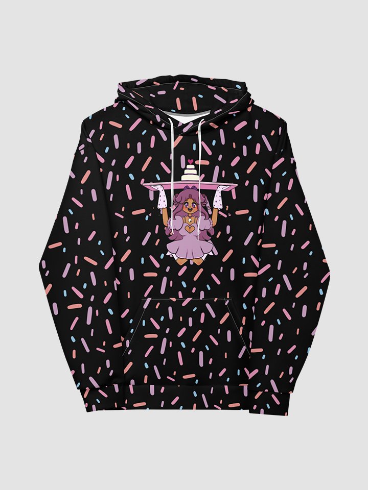Black Forest Sprinkles Hoodie Unisex Sizing product image (2)