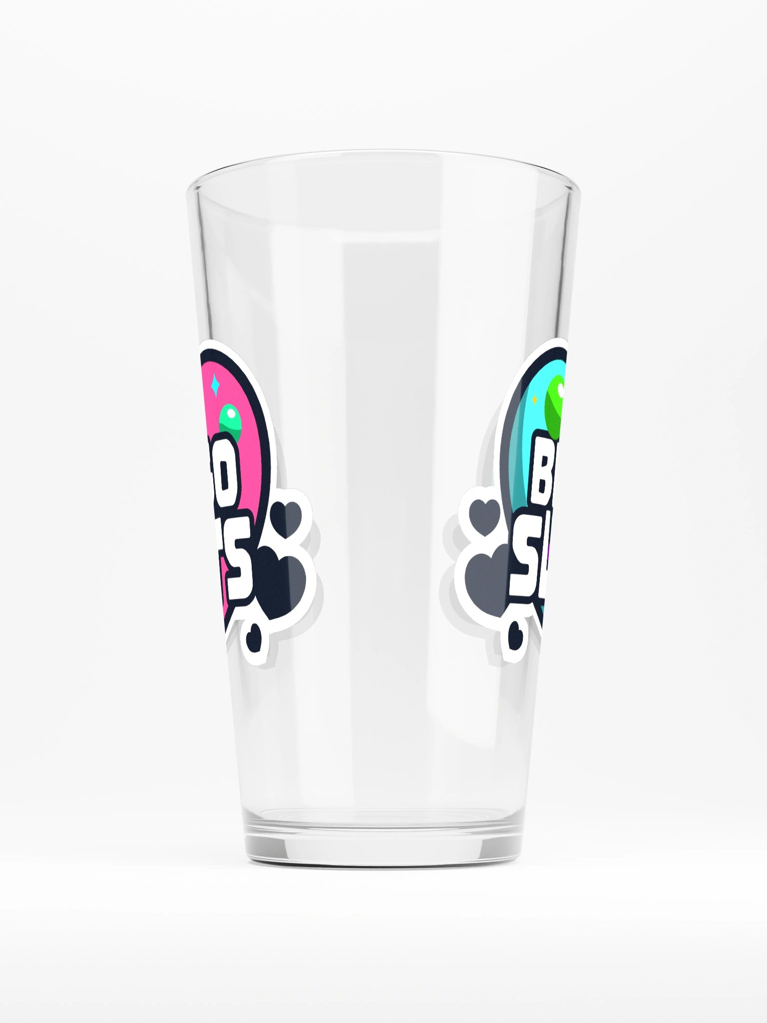 BINGO SLUTS PINT GLASS PINK/TEAL product image (2)