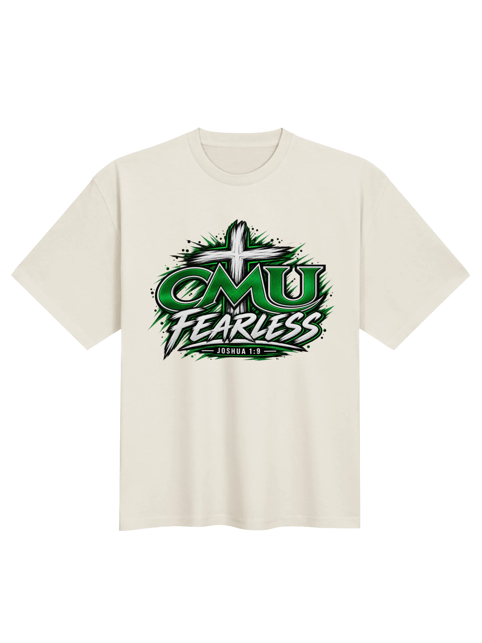 CMU Fearless Joshua 1:9 Oversized Tee product image (1)
