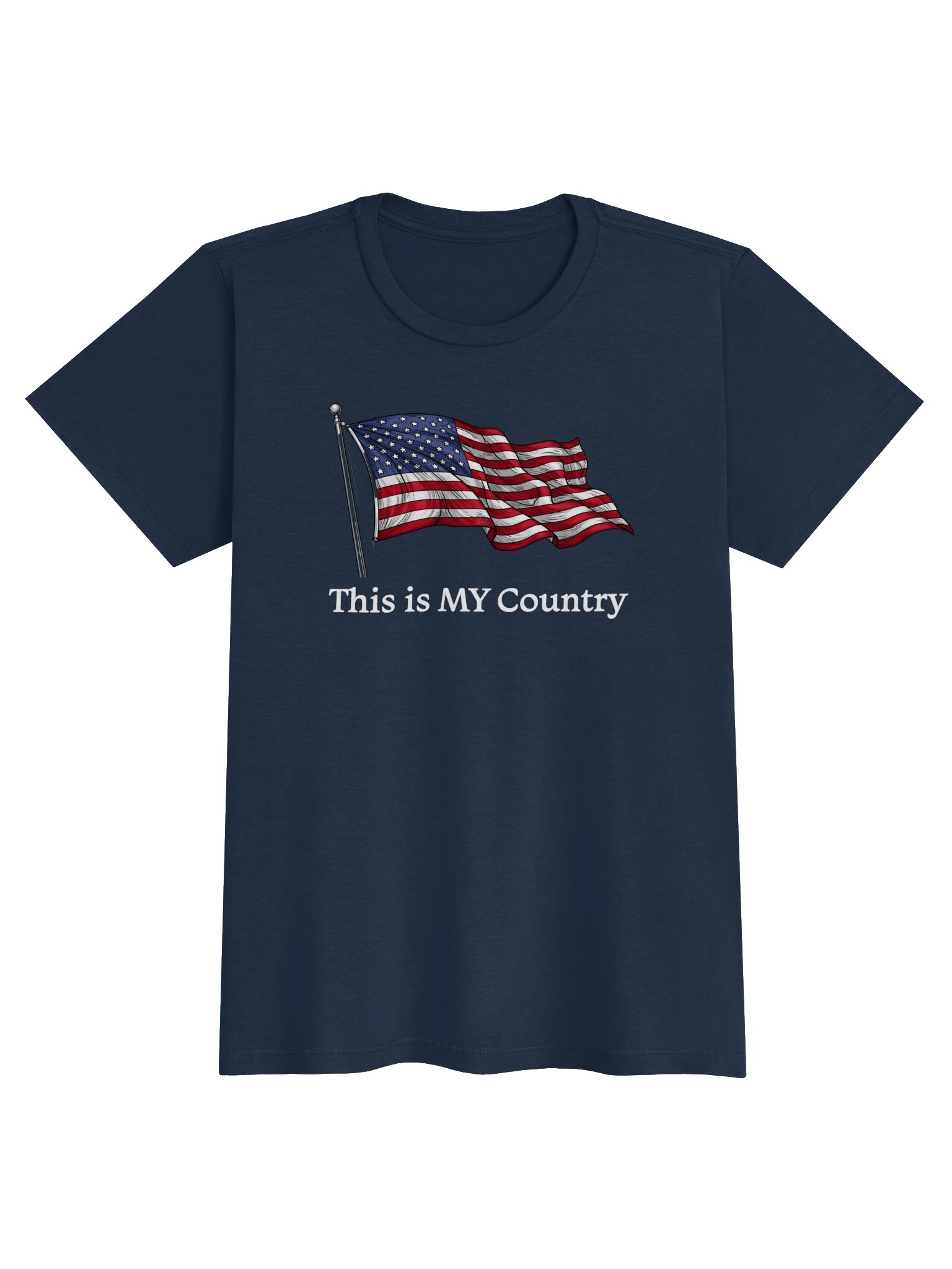 This Is MY Country Patriotic Womens Fit Tee product image (1)